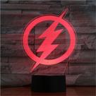 Estatueta de personagem Night Light USB The Flash 3D com 5V