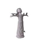 Estatueta de resina Angel Girl de 6 cm com braços estendidos com pássaros Estatueta de resina Angel Girl de 6 cm com braços estendidos com pássaros