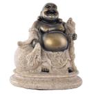 Estatueta de resina de 9 cm da estátua de Buda Maitreya com acabamento em arenito Estatueta de resina de 9 cm da estátua de Buda Maitreya com acabamento em arenito