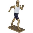 Estatueta Decorativa Atleta Atletismo Escultura Resina 26cm Estatueta Decorativa Atleta Atletismo Escultura Resina 26cm