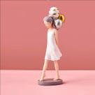 Estatueta Decorativa Presente Quarto De Menina - Enfeite Elegante - Branco ou Rosa Estatueta Decorativa Presente Quarto De Menina - Enfeite Elegante - Branco ou Rosa