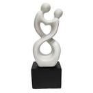 Estatueta Decorativa Sculp Enlace Branco - M