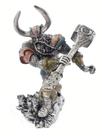Estatueta decorativa thor com martelo em resina Estatueta decorativa thor com martelo em resina