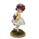 Estatueta Detetive Conan Shiho Miyano, coroa de flores de 18 cm