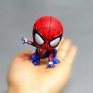 Estatueta Disney Spiderman DIY para decoração de bolos em PVC 8cm