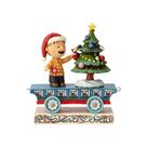 Estatueta Enesco Peanuts Linus no Trem - Jim Shore - 12cm