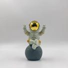 Estatueta Estátua de astronauta BUBUHSHM Spaceman Decor dourada/branca