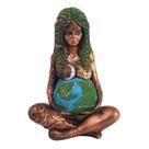 Estatueta Gaia Mãe Terra de Resina Decorada Estatueta Gaia Mãe Terra de Resina Decorada