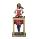 Estatueta Gourmet Cozinheira 23cm Espressione