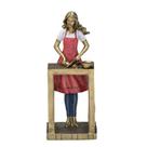 Estatueta Gourmet Cozinheira 23cm Espressione Estatueta Gourmet Cozinheira 23cm Espressione