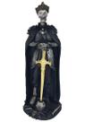 Estatueta Guerreiro Esqueleto Com Espada