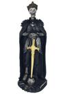 Estatueta GUERREIRO ESQUELETO com ESPADA - Decore Casa