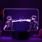 Estatueta Haikyuus Hinata Shoyo e Kageyama Tobio Desktop O