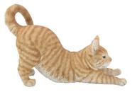 Estatueta Hi-Line Gift Ltd Orange Tabby Cat Stretch Estatueta Hi-Line Gift Ltd Orange Tabby Cat Stretch