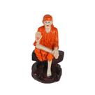 Estatueta Hindu Sadhu Lord Sai Ba Estátua de resina de 4x3x8,3 cm Estatueta Hindu Sadhu Lord Sai Ba Estátua de resina de 4x3x8,3 cm