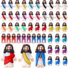 Estatueta Mini Jesus Bememo, 50 peças de lembrancinhas religiosas a granel
