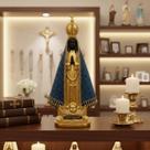 Estatueta Nossa Senhora Aparecida De Resina 23 Cm