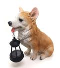 Estatueta para cães MONMOB Corgi Solar Light Resin 25x13x30 cm