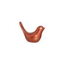 Estatueta Passarinho em Cerâmica Decorativo Home G Cobre
