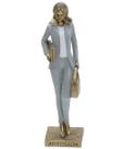 Estatueta Profissão Advogada Escultura Resina Enfeite 23cm