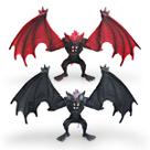 Estatuetas de 2 peças realistas Bat Demon Mythical Creature PVC T