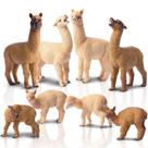 Estatuetas de alpaca Toy Toymany, plástico realista, 8 peças para crianças Estatuetas de alpaca Toy Toymany, plástico realista, 8 peças para crianças