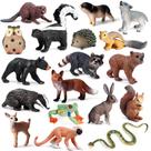 Estatuetas de Animais da Floresta SCAHOW - 18 Unidades para Crianças (3 a 12 anos)