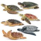 Estatuetas de Animais Marinhos Toymany - 6 Tartarugas para Crianças (3+)