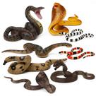 Estatuetas de brinquedo UANDME Fake Snakes, conjunto de 8 borrachas realistas