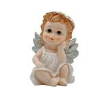 Estatuetas de resina, fofas, estátuas de anjo de bebê, 15,5 cm - sentadas Estatuetas de resina, fofas, estátuas de anjo de bebê, 15,5 cm - sentadas