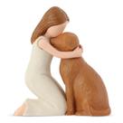 Estatuetas e estátuas Hensonever Love My Dog Angel Friendship