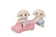 Estatuetas Sylvanian Families Rabbit Twins para Dollhouse