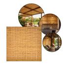 Esteira Bambu Forro Casca 1x1,5m Trama Simples Placa Pergolado Teto Parede Decoração Natural Casa
