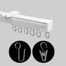 Esteira de cortina para montagem no teto MakeFeile Room Divider White