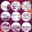 Estênceis de Halloween SUNVERSE Hocus Pocus Ghost para madeira de 30 cm