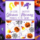 Estênceis de Halloween SUNVERSE para tapetes de porta, reutilizáveis, 4 unidades
