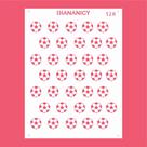 Estêncil Diananicy Nº 128 - Stencil para Decoração de Bolos e Doces com Padrões de Futebol