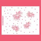Estêncil Diananicy Nº 132 - Stencil para Decoração de Bolos e Doces com Fogos de Artifício
