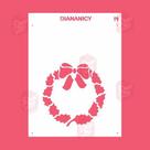 Estêncil Diananicy Nº 14 - Stencil Guirlanda para Decoração de Bolos e Doces