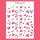 Estêncil Diananicy Nº 146 - Stencil para Decoração de Bolos e Doces Natalinos