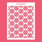 Estêncil Diananicy Nº 148 - Stencil Textura Geométrica para Confeitaria