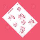 Estêncil Diananicy Nº 15 - Stencil para Decoração de Bolos e Doces com Ramos e Flores