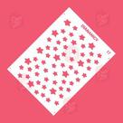Estêncil Diananicy Nº 17 - Stencil Textura Estrelas para Decoração de Bolos e Doces