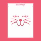 Estêncil Diananicy Nº 190 - Stencil para Decoração de Bolos e Doces com Rosto de Coelho