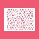 Estêncil Diananicy Nº 212 - Stencil Varal de Folhas para Decoração de Bolos e Doces