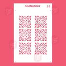Estêncil Diananicy Nº 29 - Stencil para Decoração de Bolos e Doces