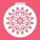 Estêncil Diananicy Nº 292 - Stencil Mandala Flor Redondo para Decoração de Bolos e Doces Estêncil Diananicy Nº 292 - Stencil Mandala Flor Redondo para Decoração de Bolos e Doces