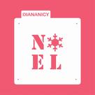 Estêncil Diananicy Nº 395 - Stencil Noel para Decoração de Bolos e Doces