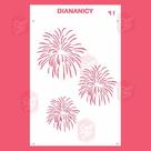 Estêncil Diananicy Nº 41 - Stencil para Decoração de Bolos e Doces