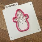 Estêncil Diananicy Nº 411 - Cortador e Stencil Boneco de Neve - D250412 Estêncil Diananicy Nº 411 - Cortador e Stencil Boneco de Neve - D250412